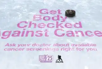 Campagne de sensibilisation Get Body Checked entre AstraZeneca et la NHL