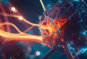 Une représentation détaillée d'une cellule neurologique, mettant en évidence ses différentes parties.