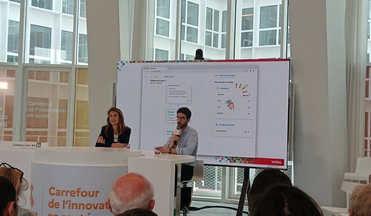 Dr Olivier Cuvillier présnete RecoFlow à Campus Live 2025. @YA
