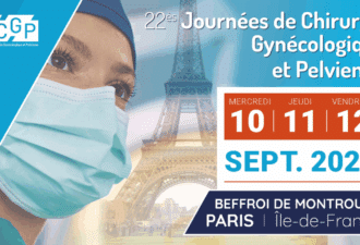 Affiche officielle des 22es Journées de Chirurgie Gynécologique et Pelvienne 2025, organisées par la SCGP au Beffroi de Montrouge, Paris